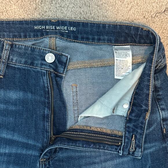 Chico's High Rise Wide Leg Stretch Classic Fit Denim Jeans Women's 10 - Picture 3 of 5